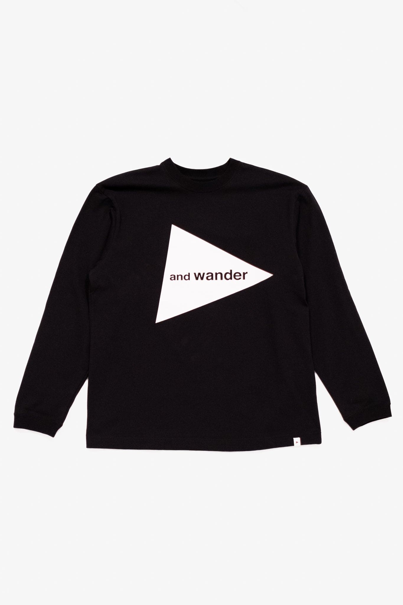 And Wander Logo L/S Tee - Black