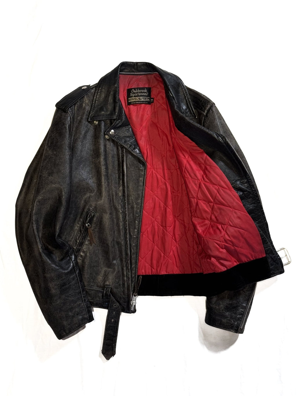 1960s Sears Oakbrook D Pocket Steerhide Jacket - 38L