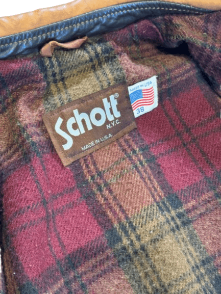 1980s Schott Hercules Reproduction Steerhide Jacket - 38 - Lazy Sun