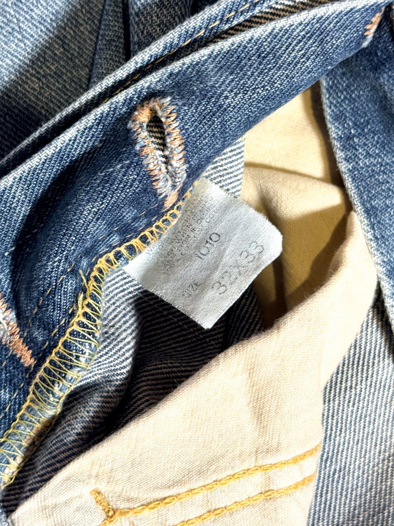 1990s Lee 1954 101B Half Selvedge Reproduction, Made in Japan - 33 x 31 - Lazy Sun