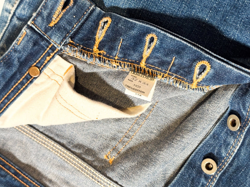 1990s Lee Cinchback 1937 Reproduction Selvedge - 32 x 35.5 - Lazy Sun