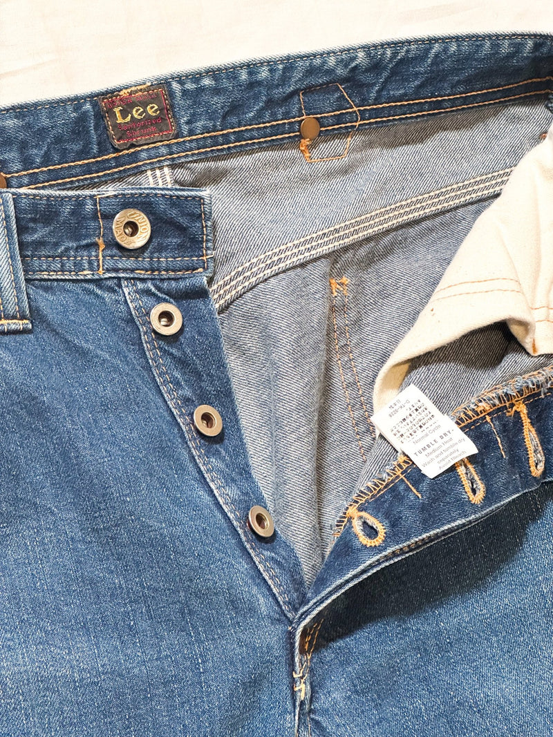 1990s Lee Cinchback 1937 Reproduction Selvedge - 32 x 35.5 - Lazy Sun