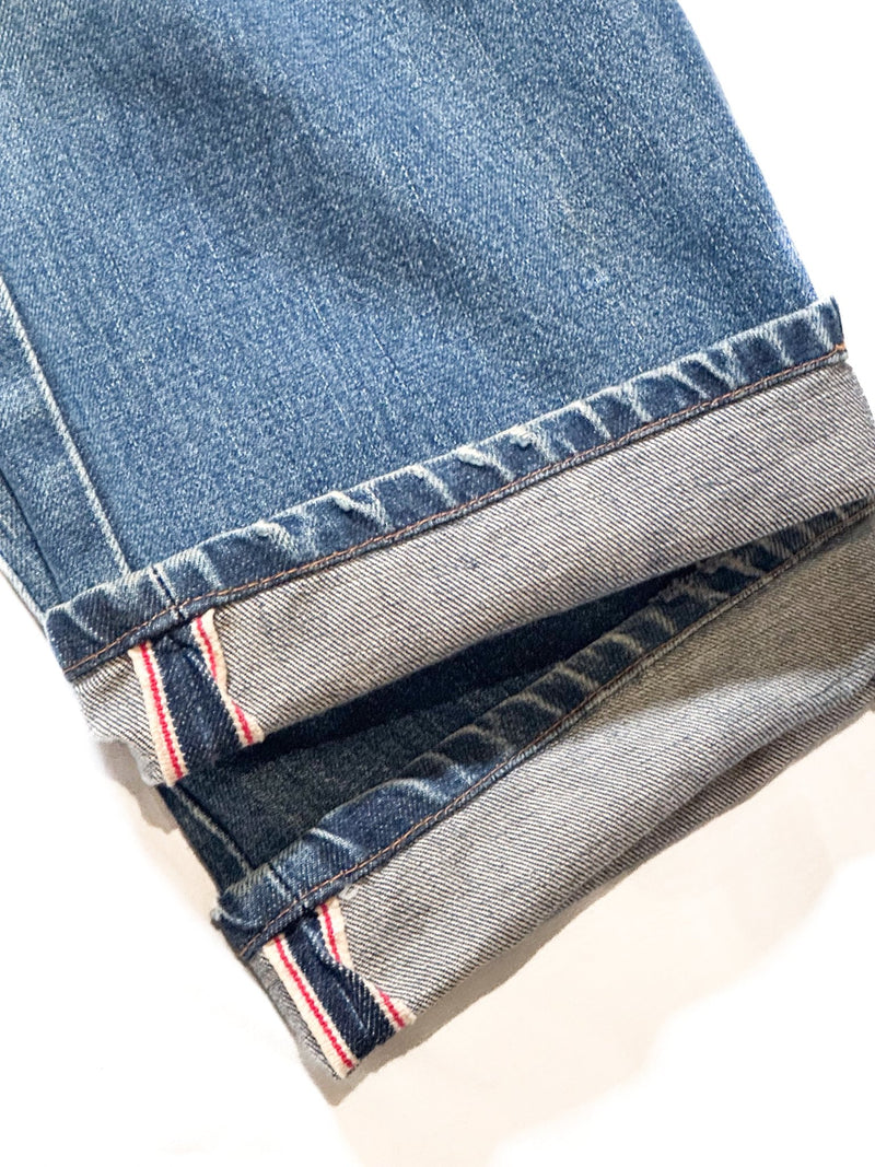 1990s Wrangler Selvedge 11MWZ Reproduction, Wide Leg - 31 x 29 - Lazy Sun