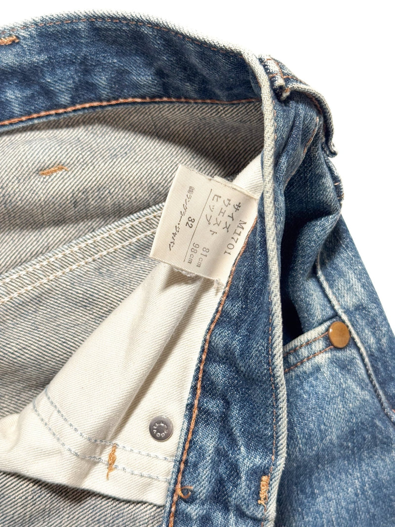 1990s Wrangler Selvedge 11MWZ Reproduction, Wide Leg - 31 x 29 - Lazy Sun