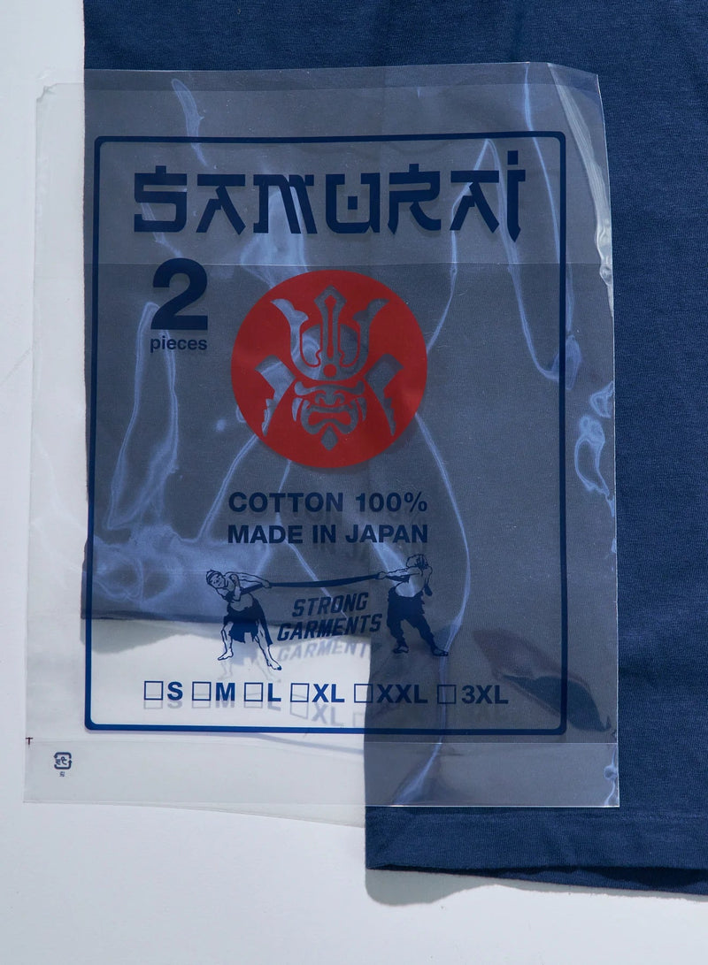 2 Pack Crew Neck T Shirt - Navy - Lazy Sun