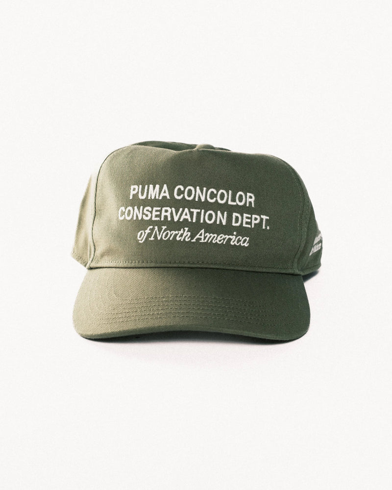 Puma x GGNC 5 Panel Cap - Dark Sage