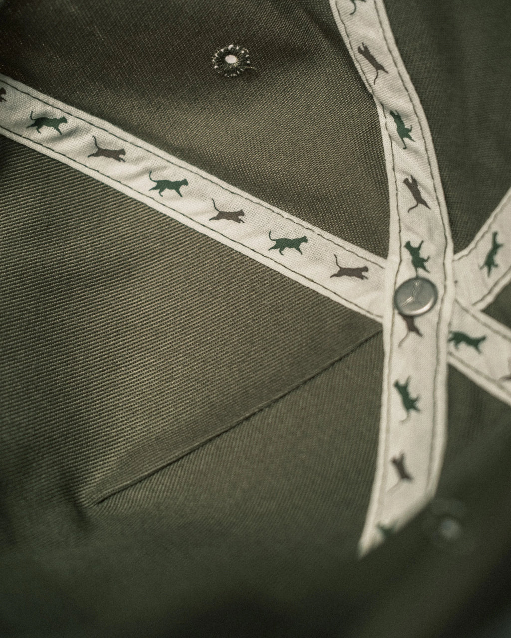 Puma x GGNC 5 Panel Cap - Dark Sage