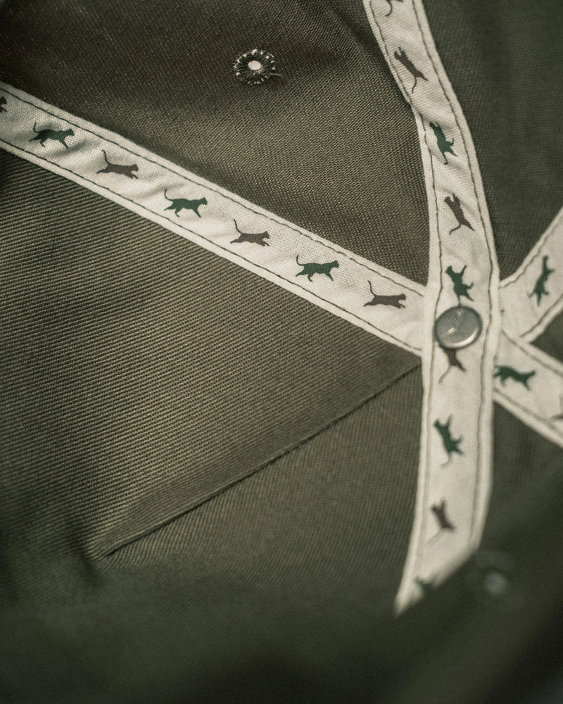Puma x GGNC 5 Panel Cap - Dark Sage