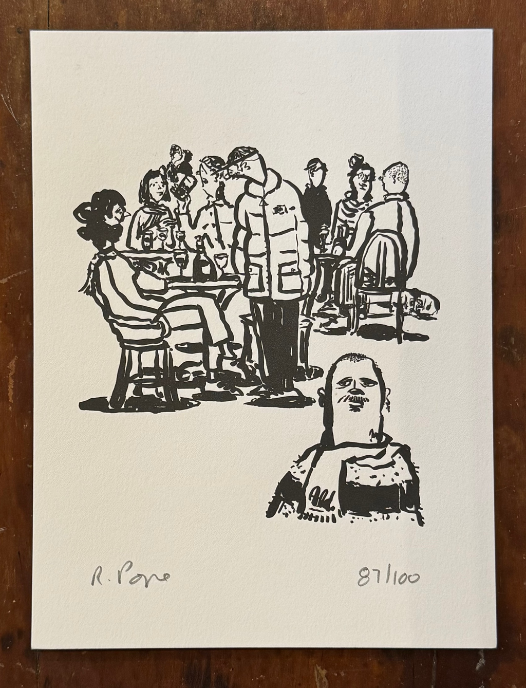 Paris Drawing #3 by Russ Pope