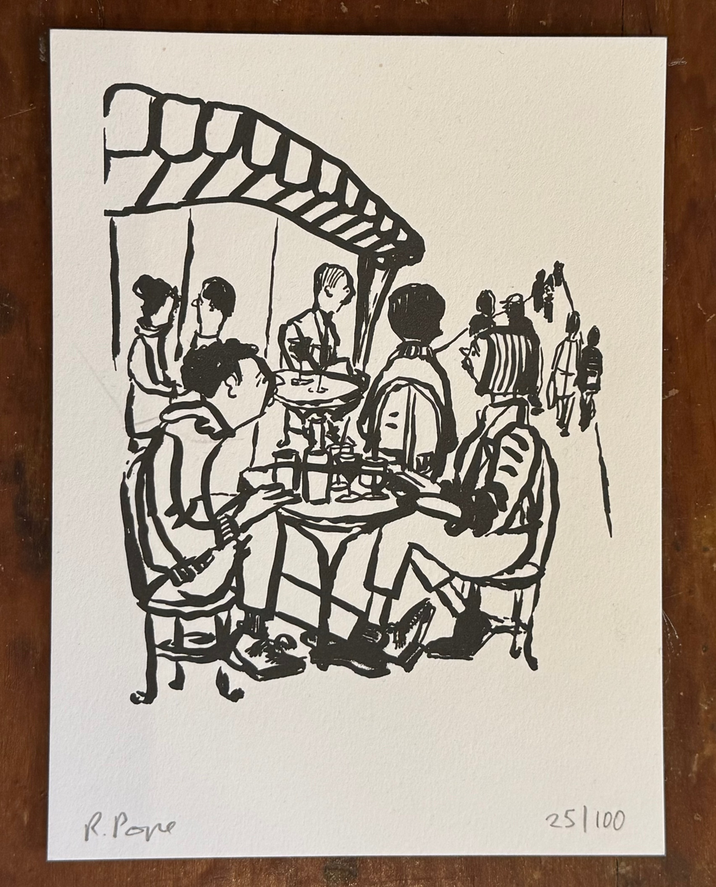 Paris Drawing #1 by Russ Pope