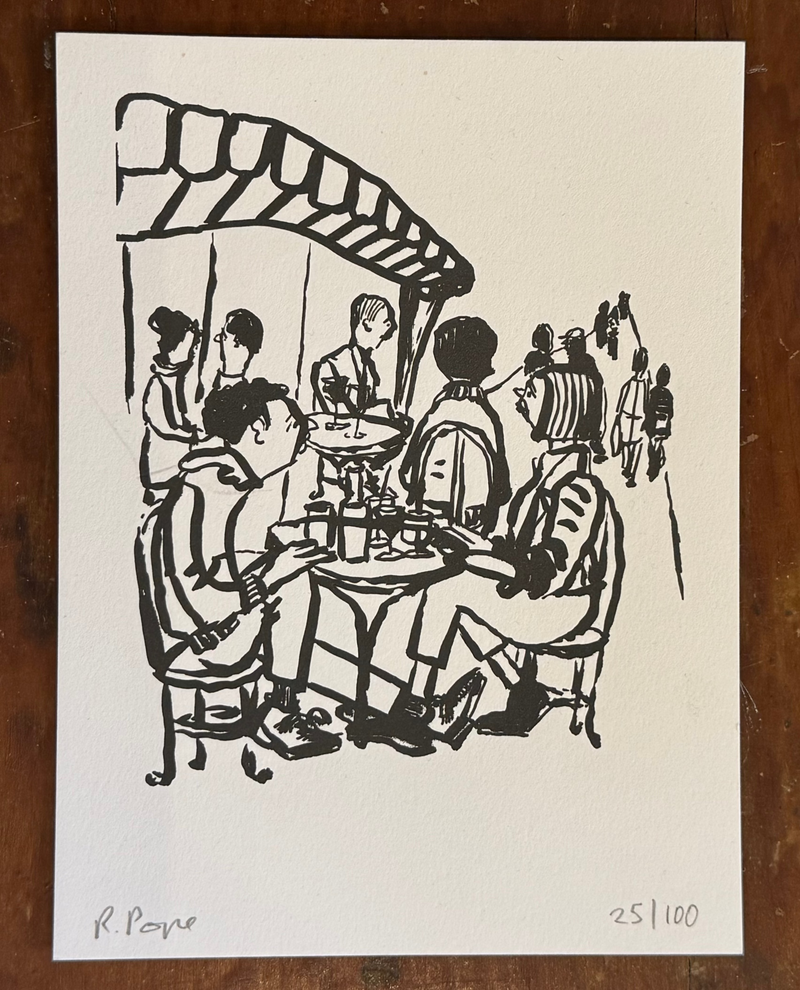 Paris Drawing #1 by Russ Pope