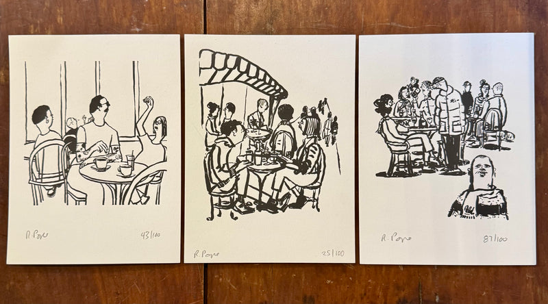 Paris Drawing #3 by Russ Pope