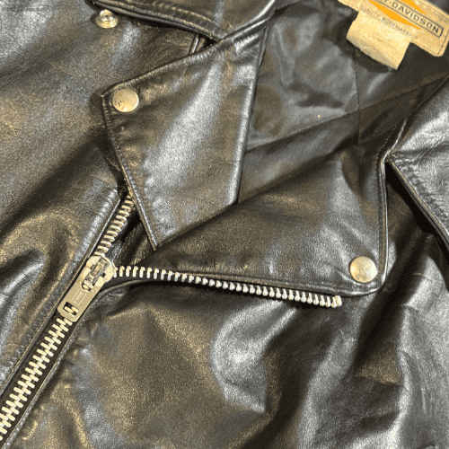 Late 1950s Harley Davidson White Label Cycle King Horsehide Jacket - 48