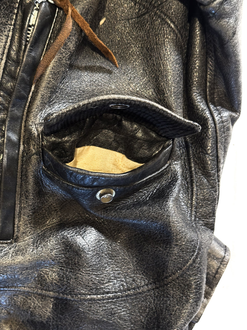 1960s Sears Oakbrook D Pocket Steerhide Jacket - 38L