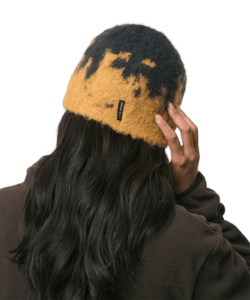 Mohair Splatter Beanie - Safron Splatter