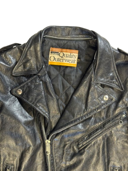 Late 1960s Montgomery Ward Two Star Perfecto Steerhide Jacket
