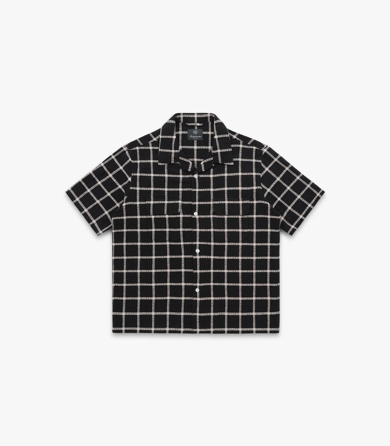 Penny Loom Cotton Shirt S/S - Black