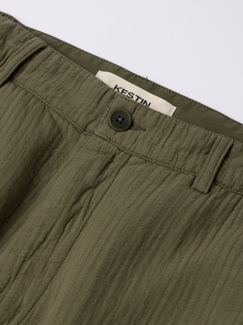 Aberlour Pant - Dark Olive Matchstick - Lazy Sun