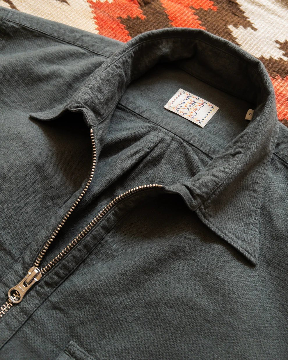 Aertex Half-Zip Shirt - Black
