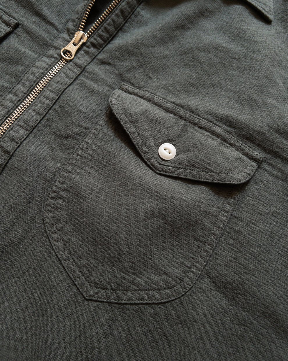 Aertex Half-Zip Shirt - Black