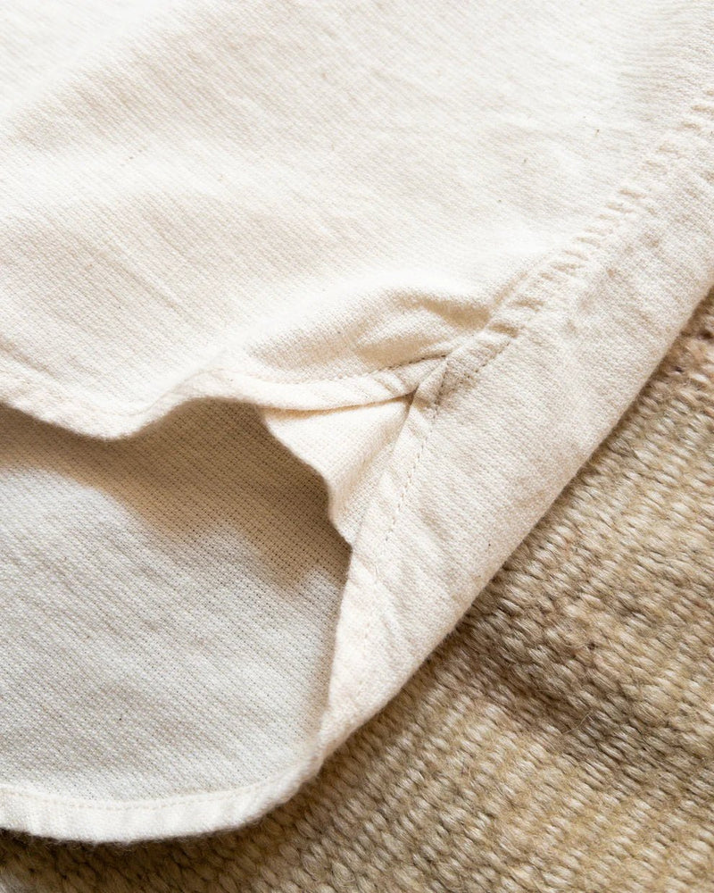 Aertex Half Zip Shirt - Unbleached - Lazy Sun