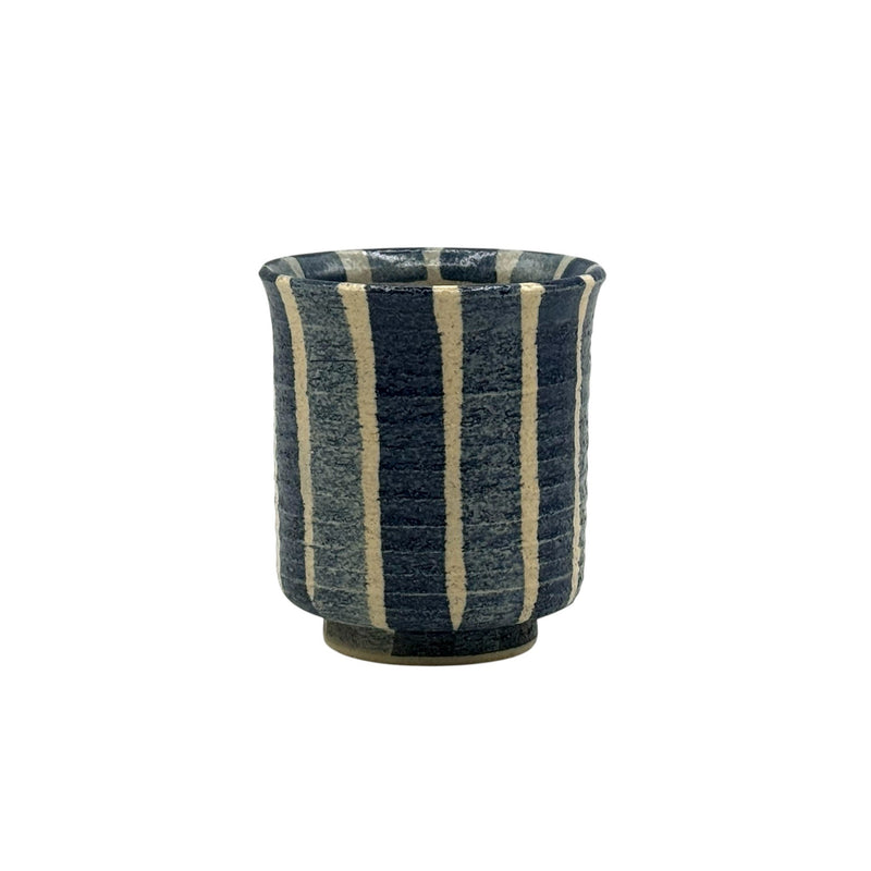 Aojukusa Blue Mino-yaki Yunomi - Japanese Teacup - Lazy Sun