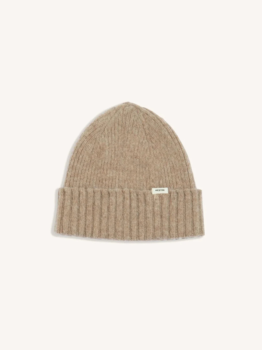 Balloch Brushed Beanie - Mushroom Lambswool