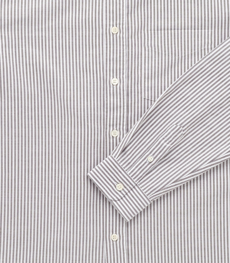 "Beefy" Cotton Oxford - Brown Stripe - Lazy Sun