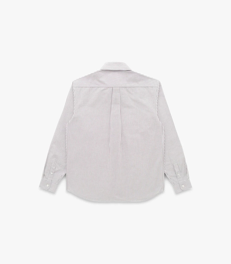 "Beefy" Cotton Oxford - Brown Stripe - Lazy Sun