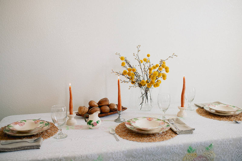 BEESWAX CARROT TAPER CANDLE PAIR - 2 - Lazy Sun