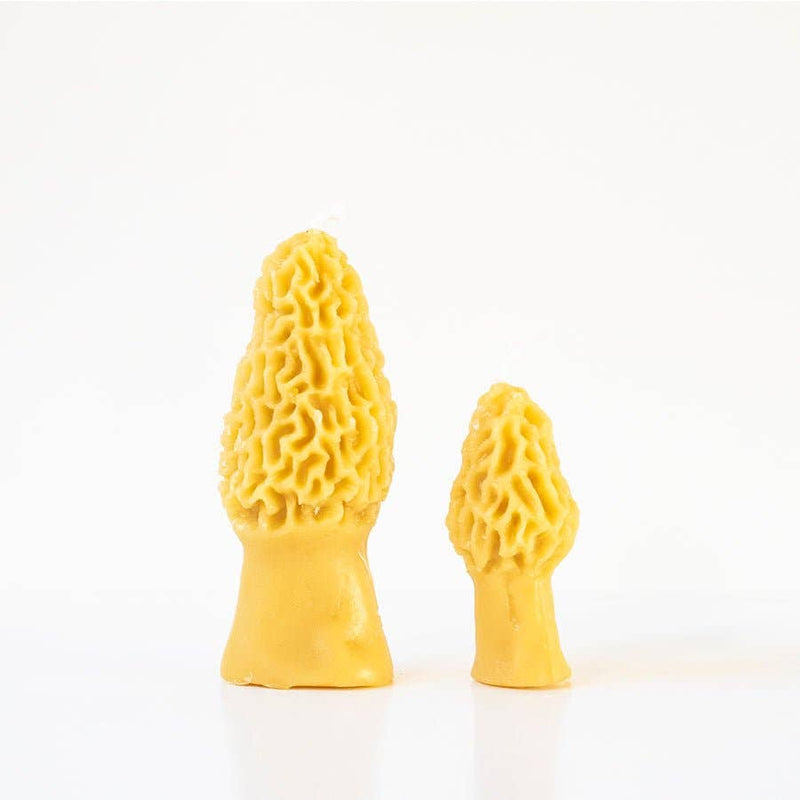 Beeswax Morel Mushroom Candle 2 - pack - Lazy Sun