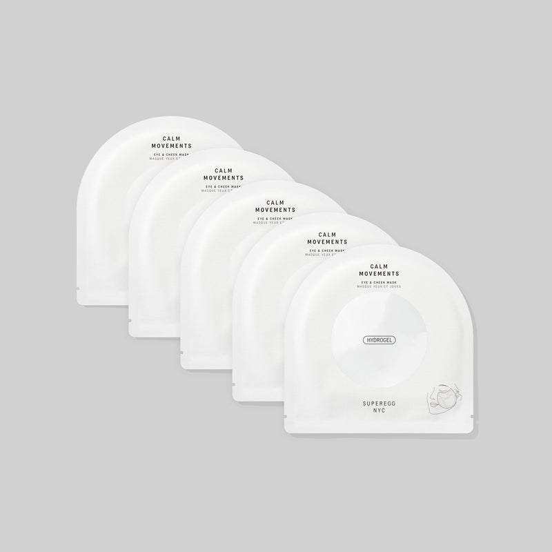 Calm Movements Eye & Cheek Mask (Pack of 5) - Lazy Sun