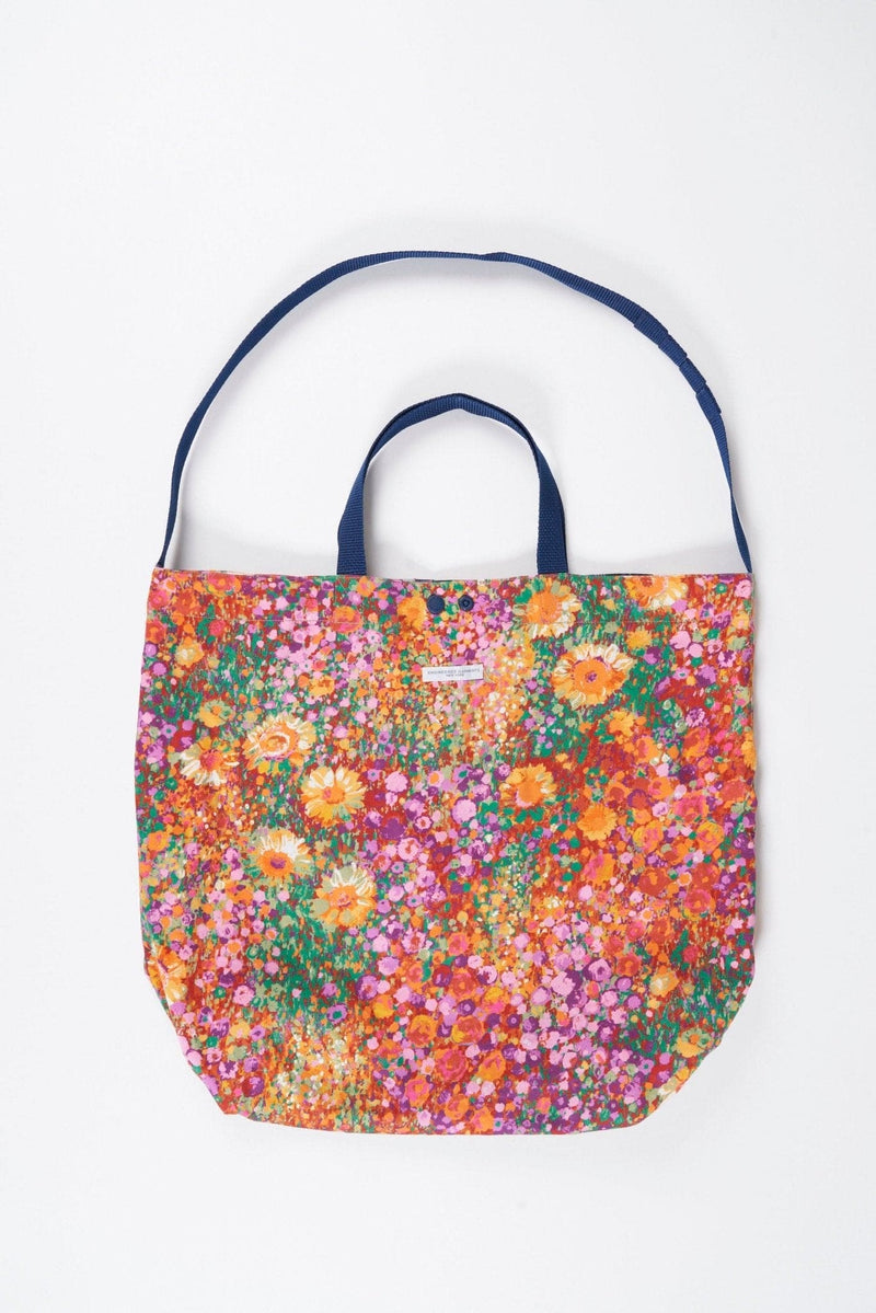 Carry All Tote - Multi Color Triangle Patchwork Madras - Lazy Sun