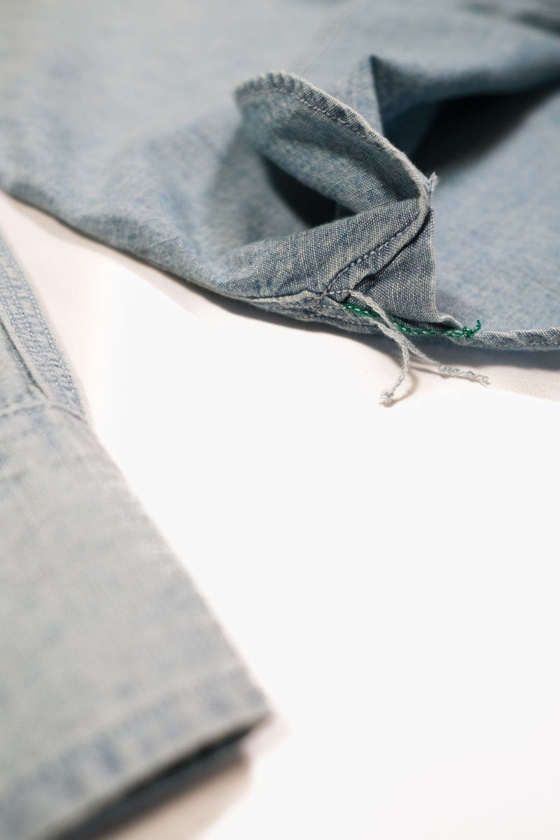 Chambray Workshirt - Sunfaded Indigo - Lazy Sun