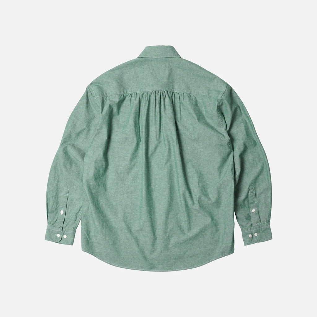 Cigarette Pocket Chambray Shirt - Green
