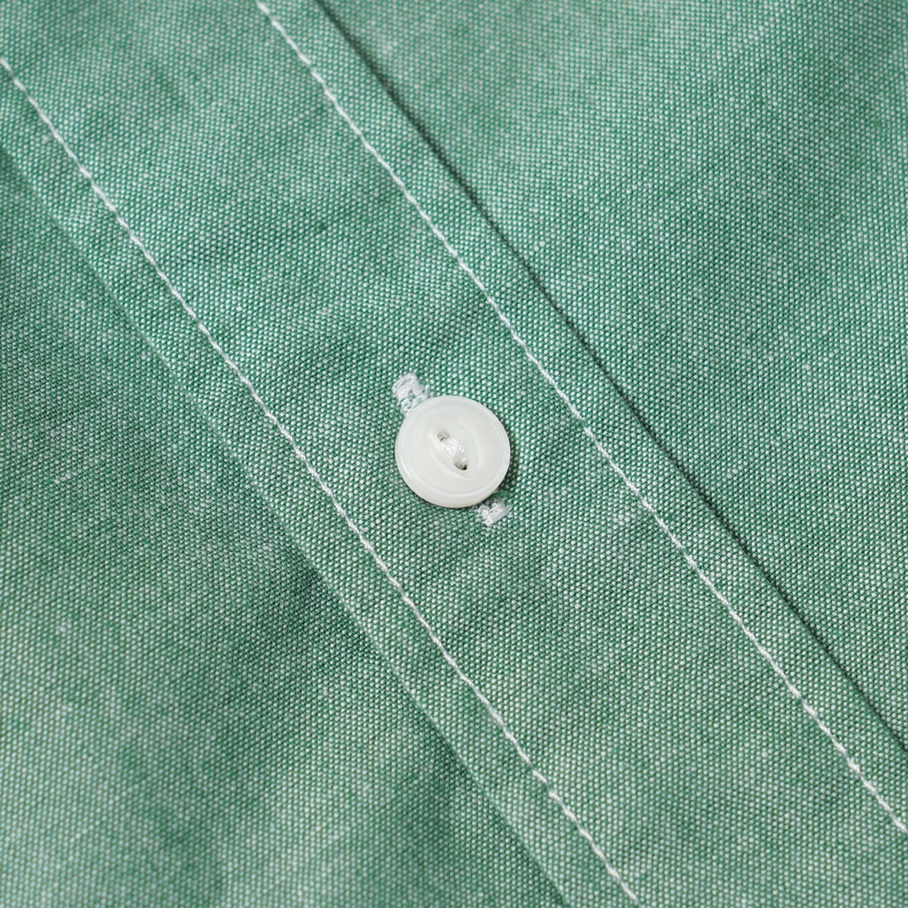 Cigarette Pocket Chambray Shirt - Green