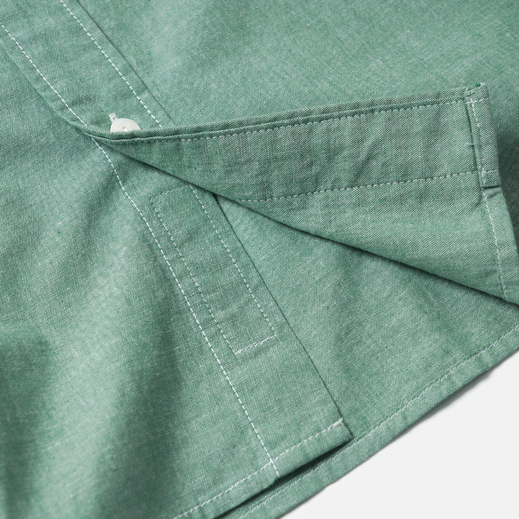 Cigarette Pocket Chambray Shirt - Green