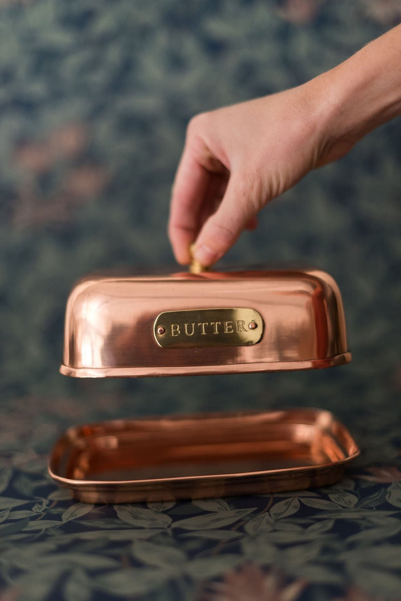 Copper Butter Dish - Lazy Sun