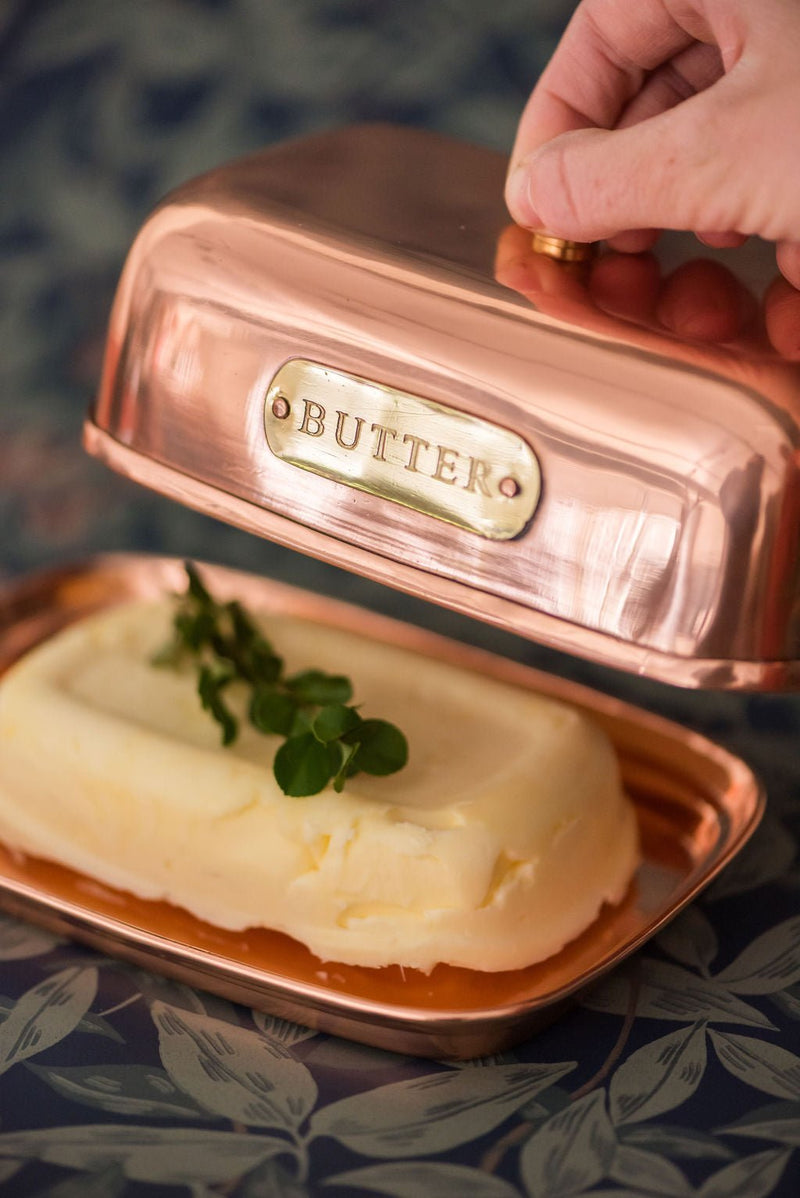 Copper Butter Dish - Lazy Sun