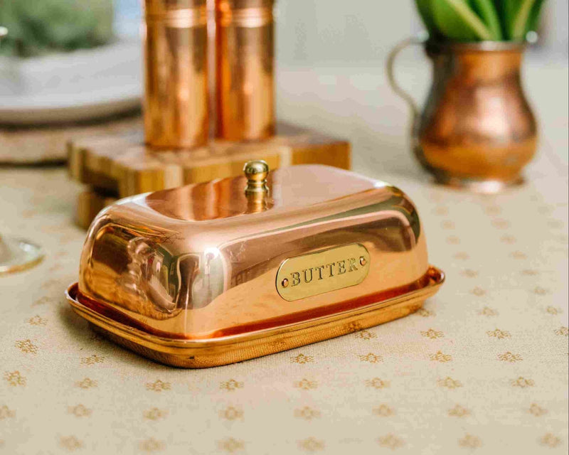 Copper Butter Dish - Lazy Sun