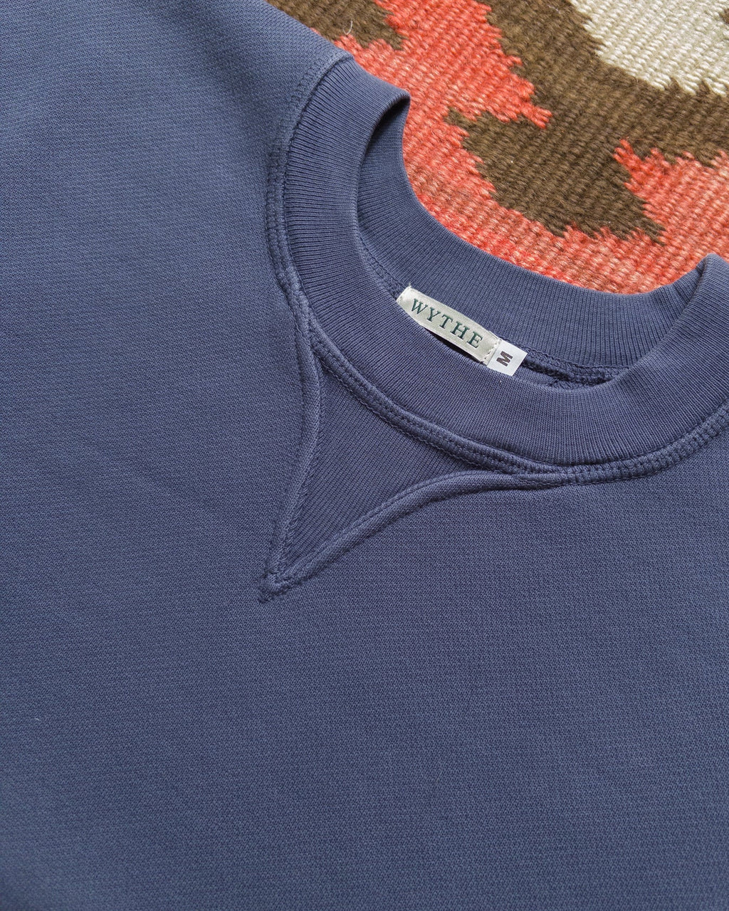Cotton Crewneck Sweatshirt - Faded Navy