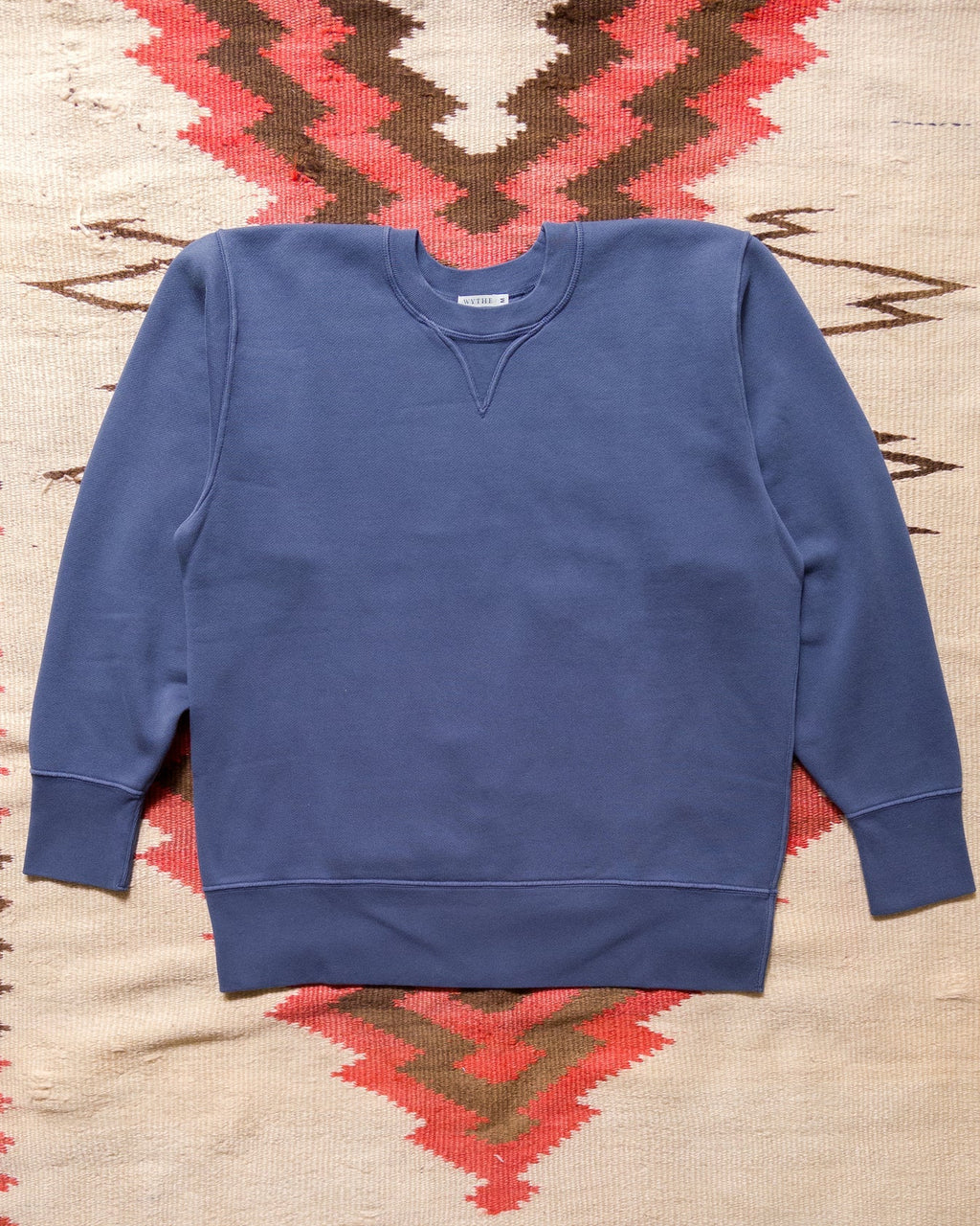 Cotton Crewneck Sweatshirt - Faded Navy