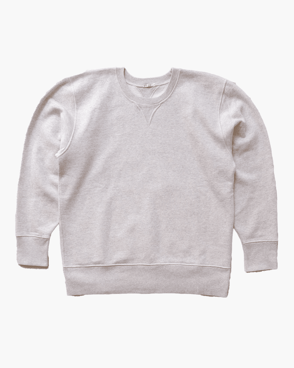 Cotton Crewneck Sweatshirt - Heather Grey