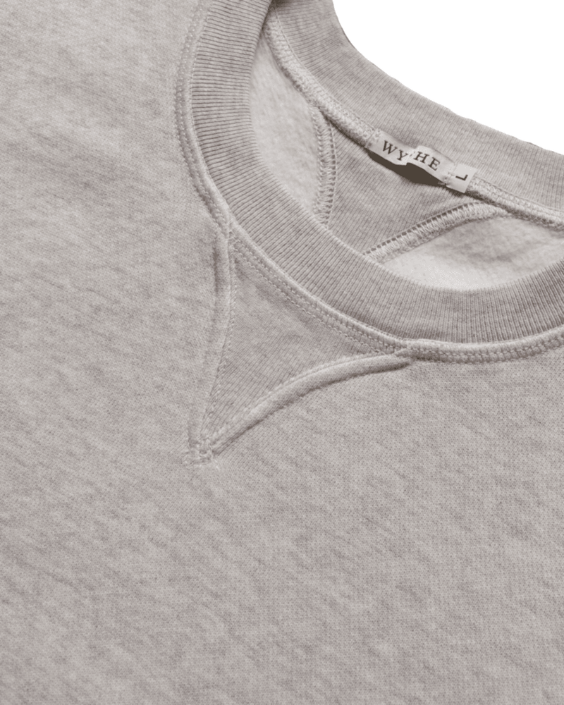 Cotton Crewneck Sweatshirt - Heather Grey - Lazy Sun