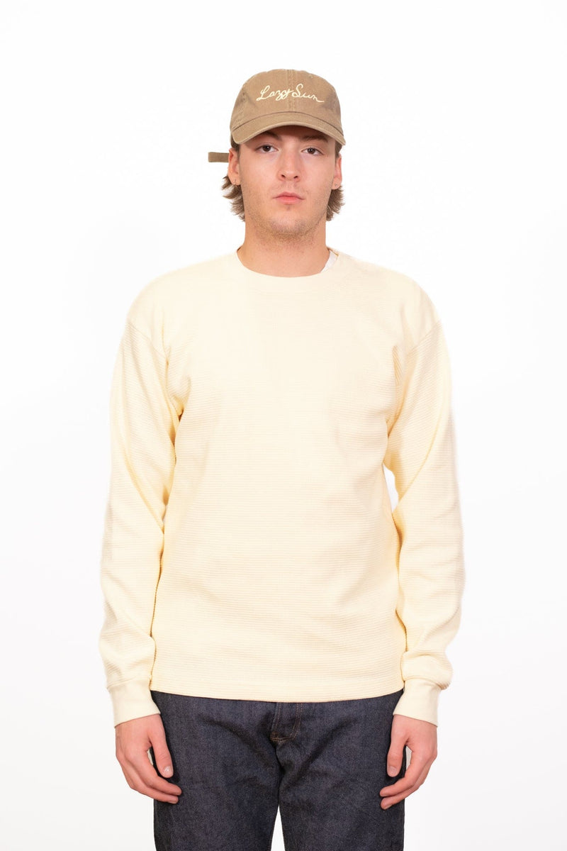 Cotton Longsleeve Thermal - Cream - Lazy Sun