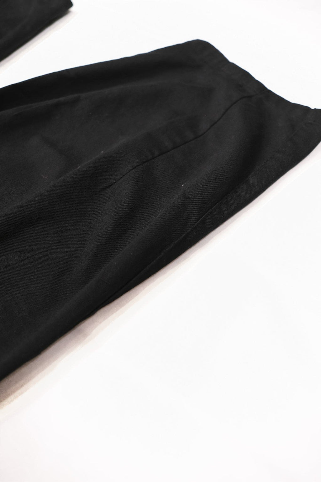 Cotton Twill Balloon Pants - Black