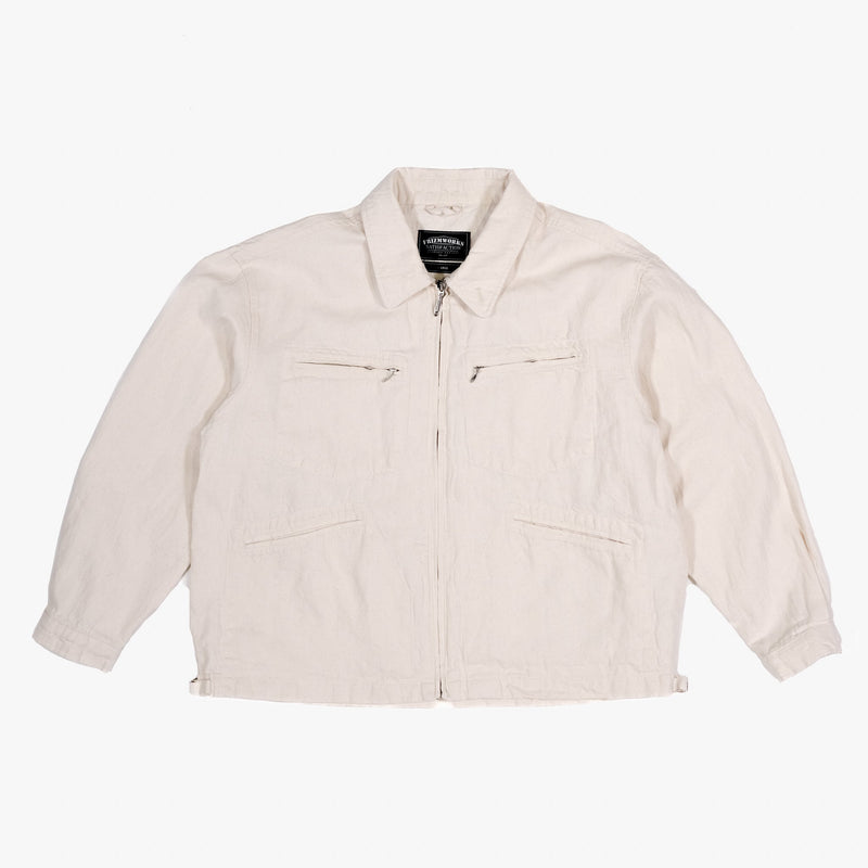Cotton/Linen JW Line Swing Top - Natural - Lazy Sun