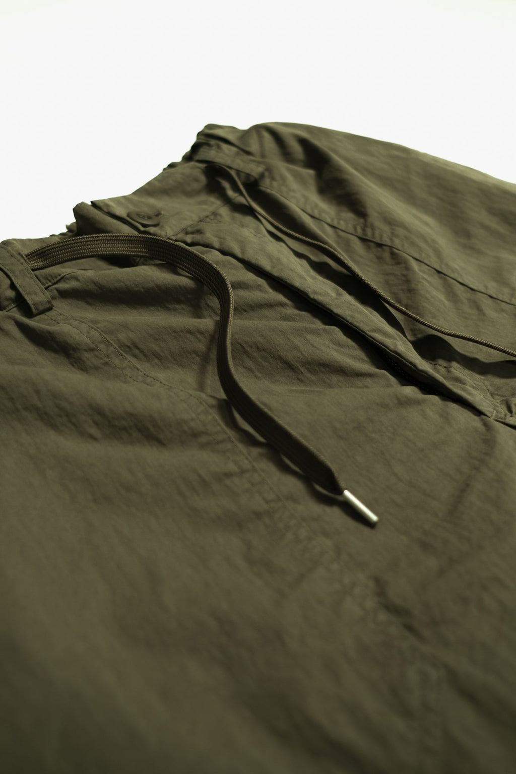 Cotton/Nylon Nib Fatigue Shorts - Olive