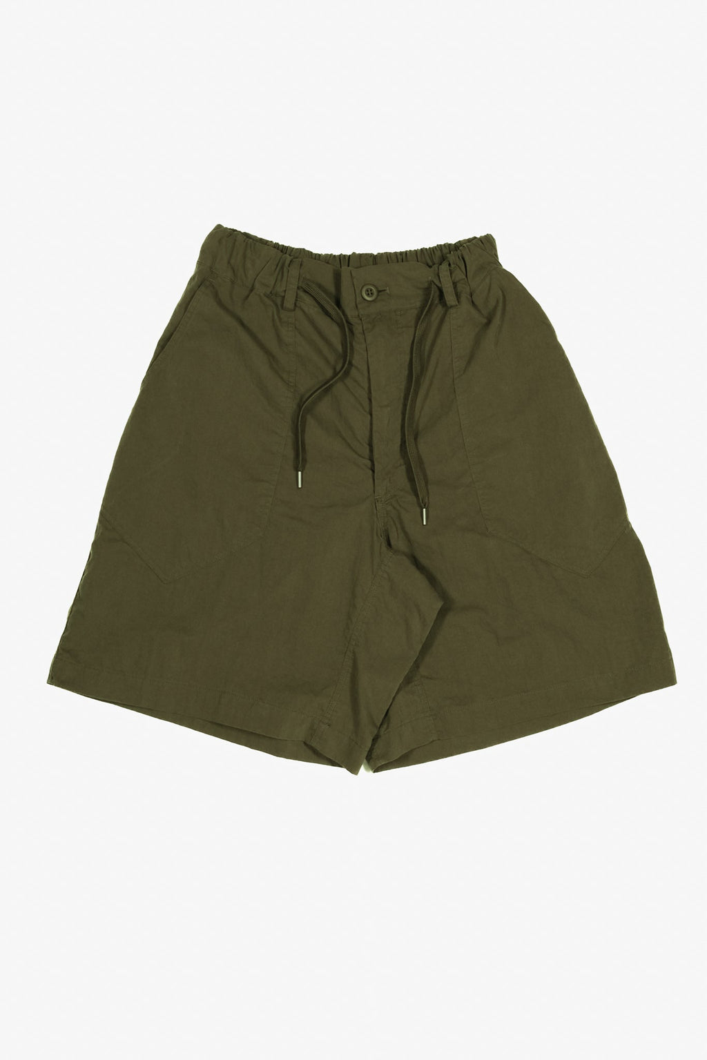 Cotton/Nylon Nib Fatigue Shorts - Olive