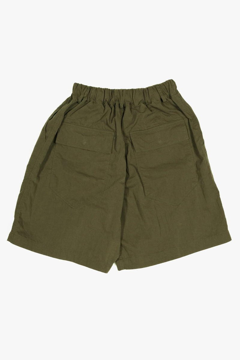 Cotton/Nylon Nib Fatigue Shorts - Olive - Lazy Sun